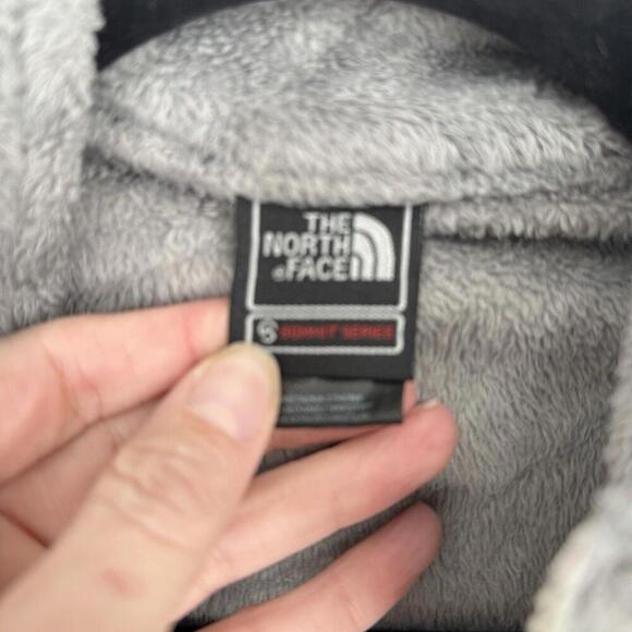 North Face jacket womens medium M gray osito fuzzy summit series outdoor hiking - Picture 3 of 7
